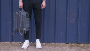 Man outdoor with headphones