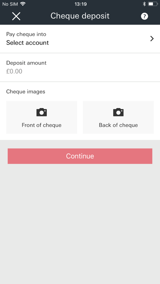 select the account