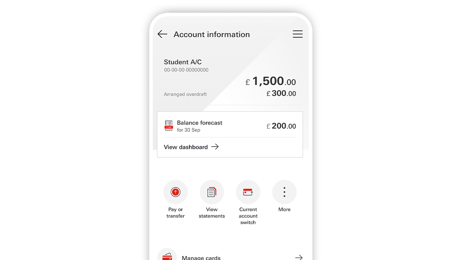 Current account switch service