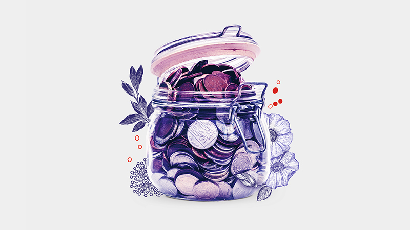 jar of coins
